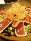 サービスでいただいたクラゲとタタキ