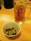 付だしと烏龍茶