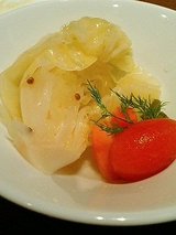 自家製野菜のコルニッション(500円)