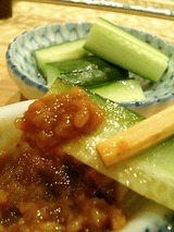 海馬 胡瓜と大根あけがらしで