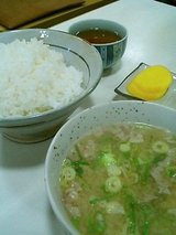 ご飯と豚汁