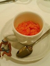 オステリア ジュリア ブラッドオレンジのグラニテ