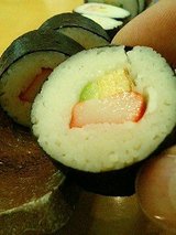 そうめんの里 レストラン庵 そうめん巻寿司(420円)