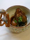 付きだしは牡蠣のつくだ煮