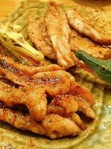 地鶏の炭火焼