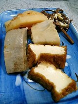 厚揚げ、小芋、タケノコの煮たのん