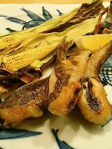ヤングコーンとメヒカリ一夜干し
