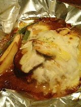ハング ハンバーグとなすのグラタン(1380円)