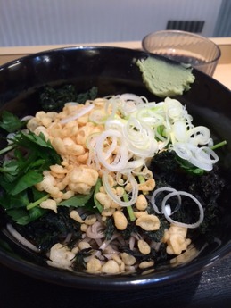 菜の花そば 冷かけ花巻そば (1)