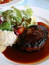 洋食Meets 黒毛和牛粗挽きハンバーグステーキ