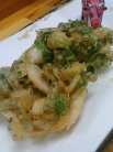 白海老とワサビの葉のかき揚げ!
