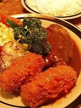 ハンバーグ・クリームコロッケ(1020円)