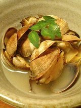 あさり酒蒸し(500円)