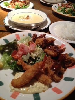 グッディ ヒレカツとエビフライセット 900円