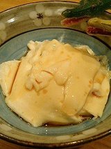 自家製豆腐の皮(ゆば)