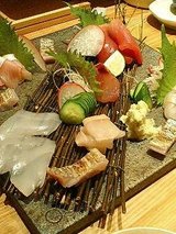 流ちょう お造り盛り合わせ(1680円)