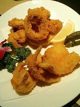 イカリングとアジのフライ