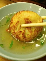 お出汁につけて・・・