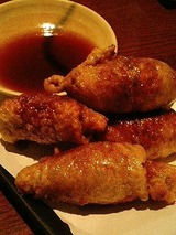西鶏球喰 鳥皮餃子