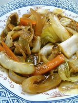 野菜とお肉を炒めたのん