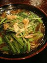 もつニラそば!醤油ダシ!