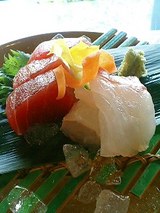 四季亭 鯛と鮪のお造り