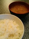ご飯とお味噌汁