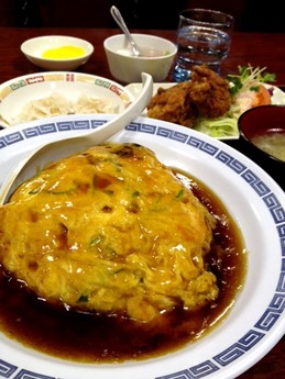 相生飯店 天津飯セット(甘酢)890円