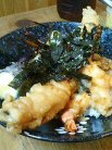 海老穴子丼(800円)