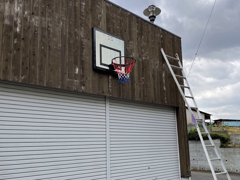 手作りバスケットゴール Hyena Said