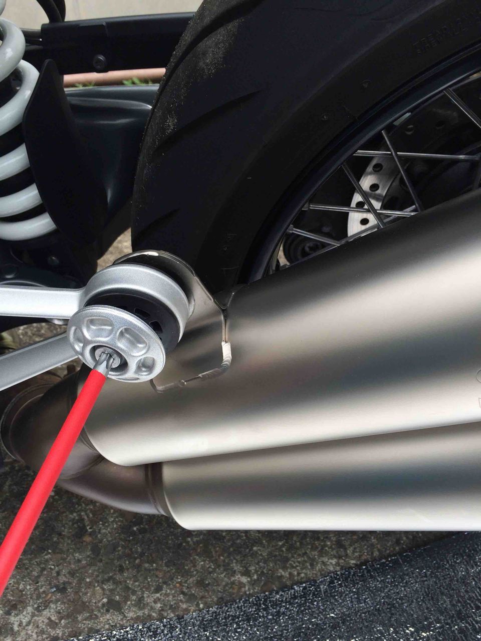 14-23 車・バイク・自転車 BMW RnineT用 アクラポビッチ チタン