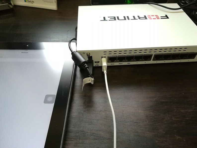 Fortigate60d をusb経由で管理 ささの備忘録