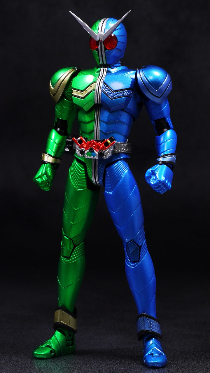 S.H.Figuarts(フィギュアーツ) 仮面ライダーW(ダブル) サイクロントリガー&サイクロンメタル 完成品 可動フィギュア バンダイ