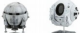 2001年宇宙の旅 アリエス号 & スペースポッド 各全高約45mm ABS製 塗装済み 完成品