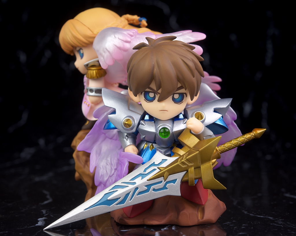 騎士ヒイロ　天使リリーナ姫　2体セット 新SDガンダム外伝 鎧闘神戦記 騎士ヒイロ＆天使リリーナ姫 完成