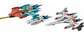 figma ギャラクシアン/ギャラガ Galaxian Galaxip GFX-D001a / Galaga Fighter GFX-D002f ノンスケール ABS製 塗装済み可動フィギュア