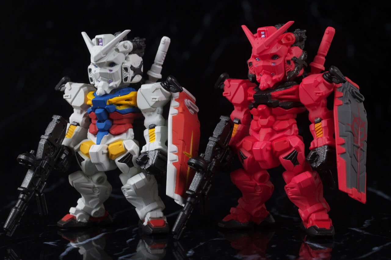 FW GUNDAM CONVERGE CORE 赤いガンダムセット レビュー : はっちゃか