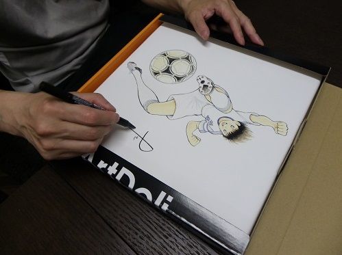 キャプテン翼 キャンバスアート アートデリ サインなし