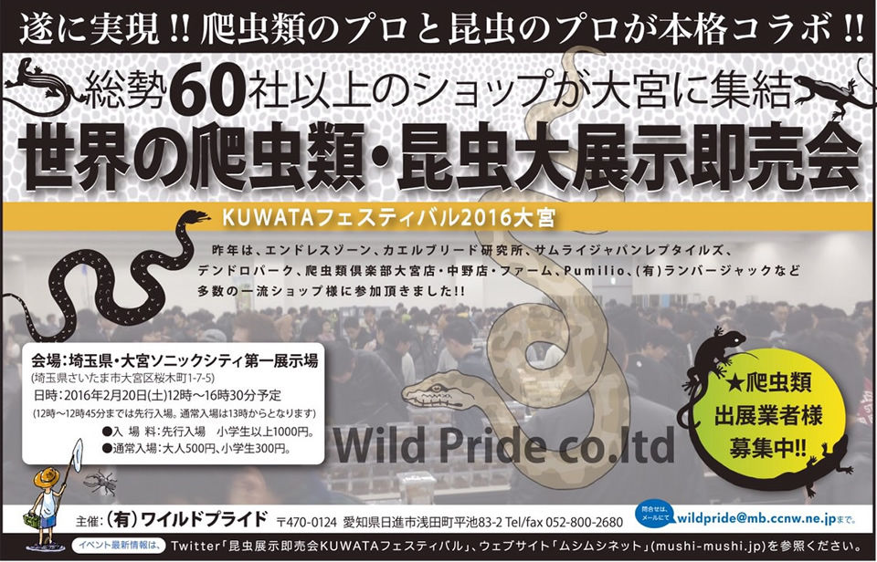 16年02月 爬虫類倶楽部ファームブログ 16年02月 爬虫類倶楽部ファームブログ