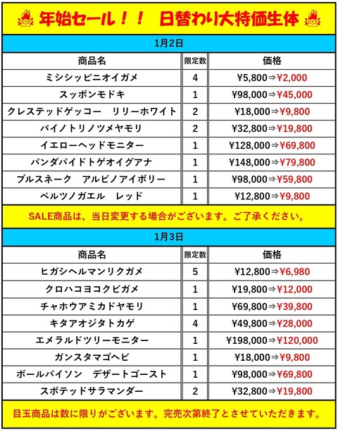 2026年始セール特価リスト二日三日_page-0001
