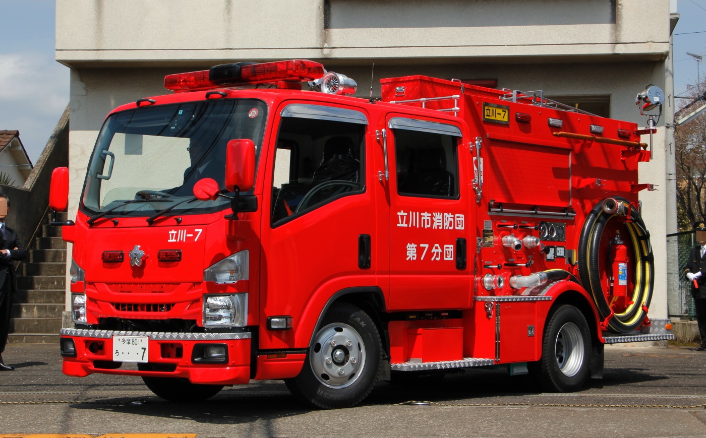 立川市消防団 最新のポンプ車 冴えないブログの綴りかた