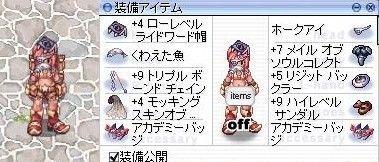 沈没船装備