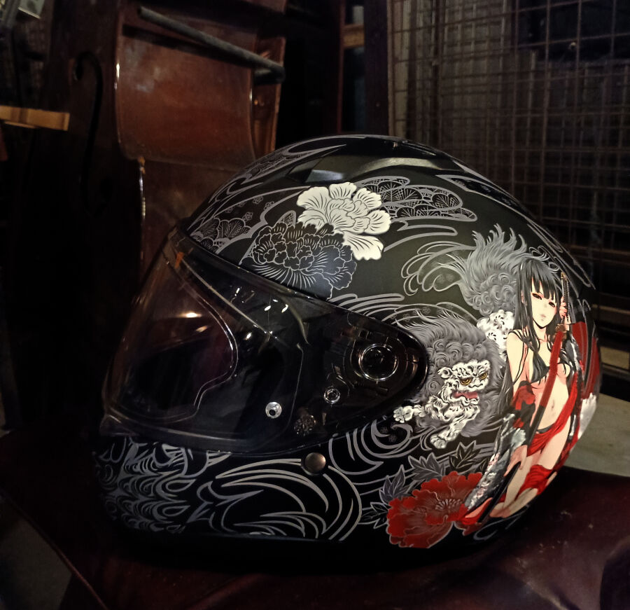 Shy　ヘルメット　カスタム BELL Jet helmet Custom 500 Glitter orange ＊Object / ベル ジェット
