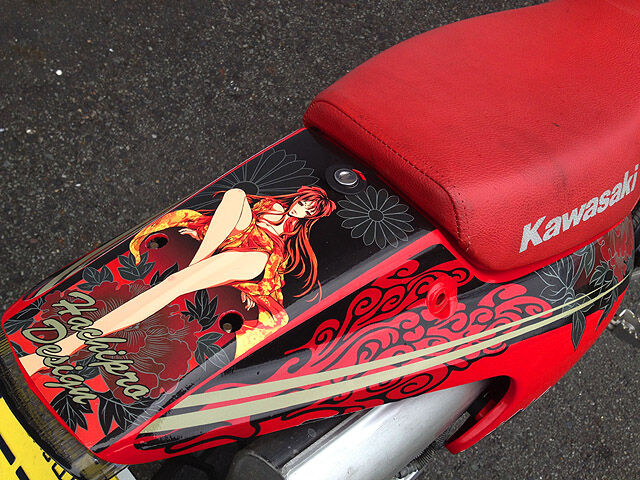XR250R 赤 タンク グラフィックデザイン
