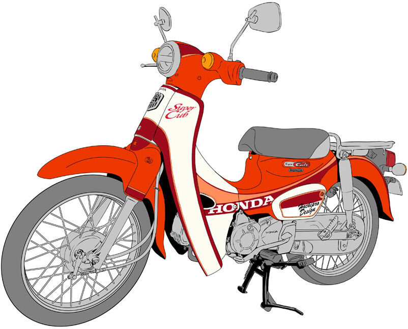 スーパーカブ用 デカールキット : ハチプロデザイン公式