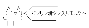 ガソリン満タン