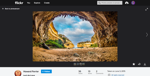 Loch Ard cave Howard Ferrier