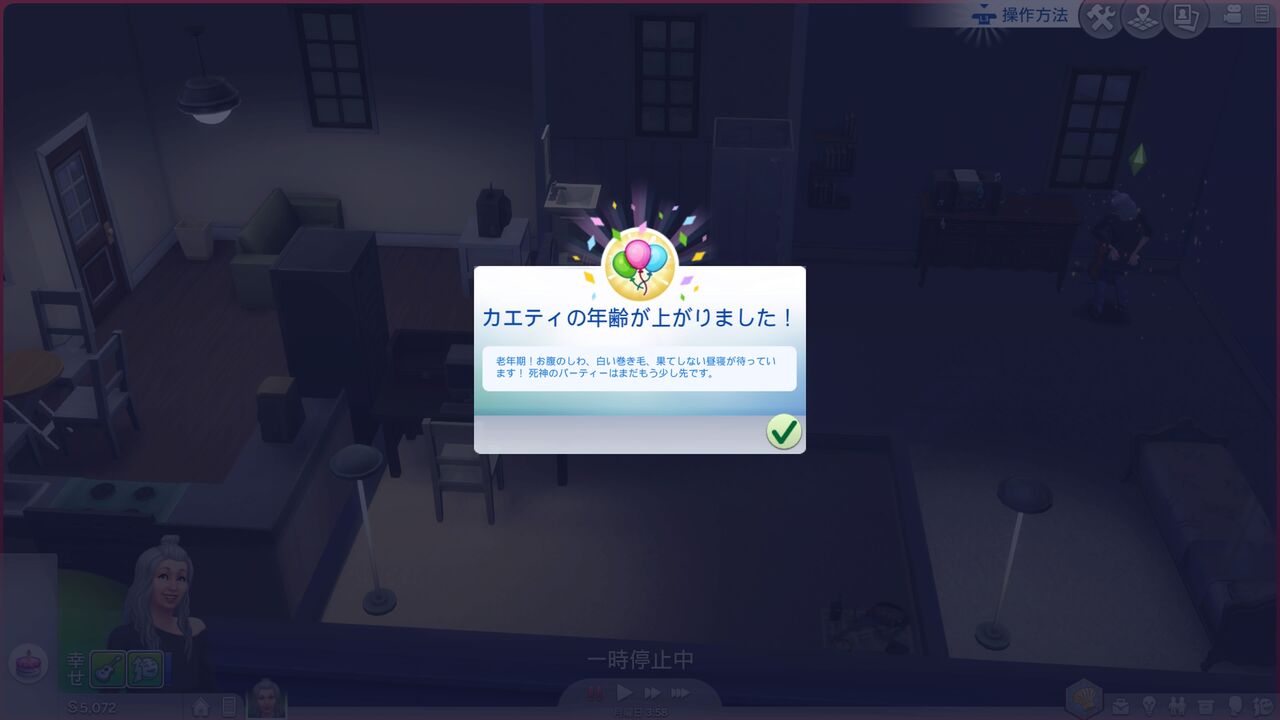 誕生日 シムズ4日記5 カエティ 箱入りゲーマー夫婦 誕生日 シムズ4日記5 カエティ 箱入りゲーマー夫婦