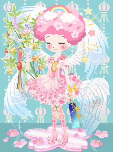 20260701NicottoAvatar うええええーい桜アフロにゃん❀(笑)