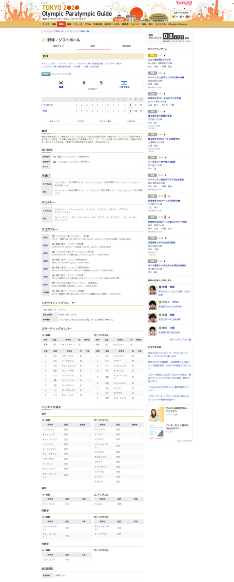 20210729 東京五輪イスラエルvs韓国TOP